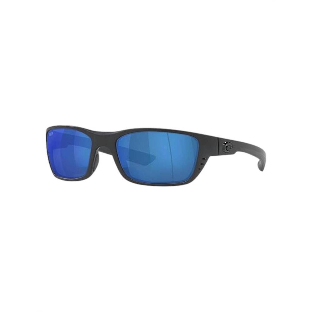 NEW COSTA DEL MAR men's whitetip reader sunglasses in blackout/blue mirror